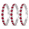 Elevate Your Style with Ruby Red American Diamond Bangles - Set of 4