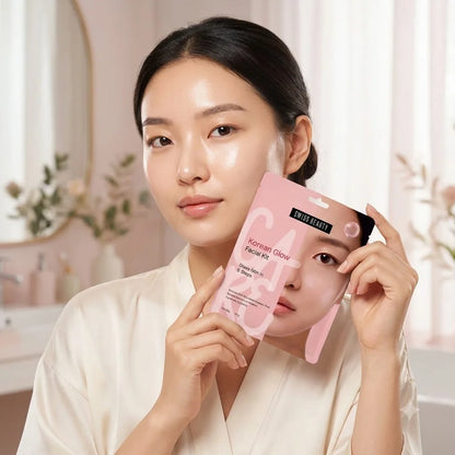 Swiss Beauty Korean Glow Facial Kit, 6 Step Glass Skin Facial