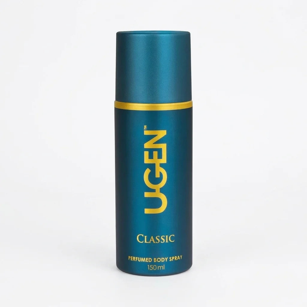 ugen classic perfumed body spray for men 150ml long lasting freshness