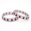 Elevate Your Style with Our Designer Ruby Red Bangles Set