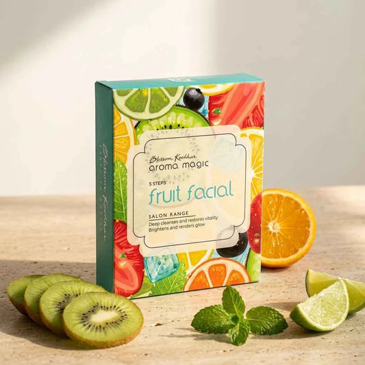 Blossom Kochhar Aroma Magic 5 Step Fruit Facial Kit, Salon Facial Kit for Instant Glow, Single Use, All Skin Types - GEHNA OFFICIAL