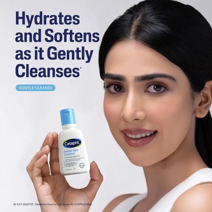Cetaphil Gentle Skin Cleanser for Dry to Normal Sensitive Skin | Hydrating Face Wash with Glycerin, Vitamin B3 & Pro Vitamin B5 | Soap Free Cleanser | 59ml
