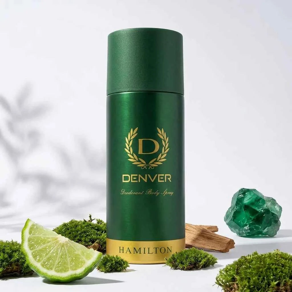 Denver Hamilton Deodorant Body Spray for Men 150ml Long Lasting Freshness - GEHNA OFFICIAL
