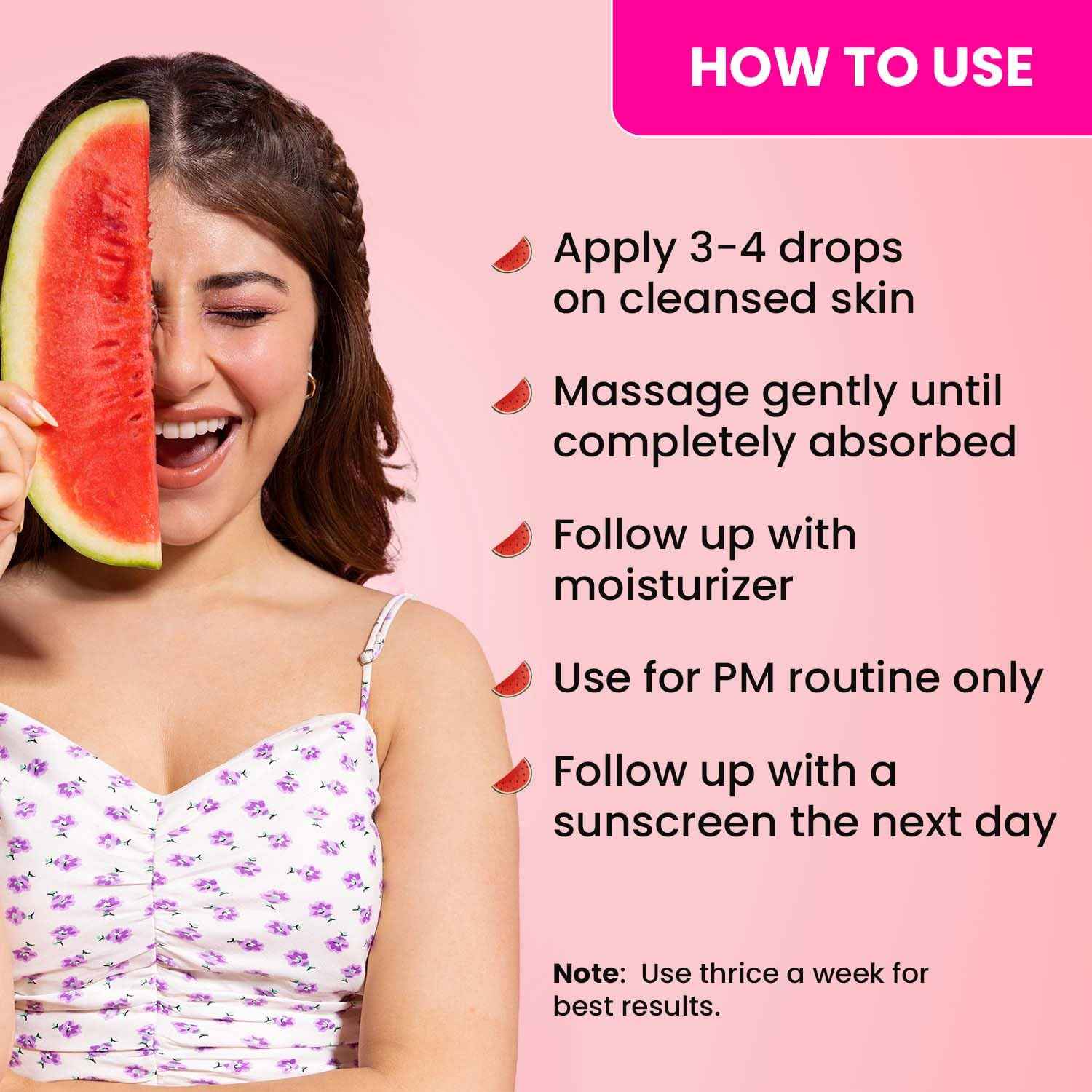 Dot & Key Watermelon + 10% Glycolic Gentle Exfoliating Face Serum with Kojic Acid | Hyaluronic Acid & Cloudberry Oil 30ml - GEHNA OFFICIAL
