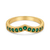Stunning Emerald Green Gold Plated Ring - Elevate Your Style with Elegance