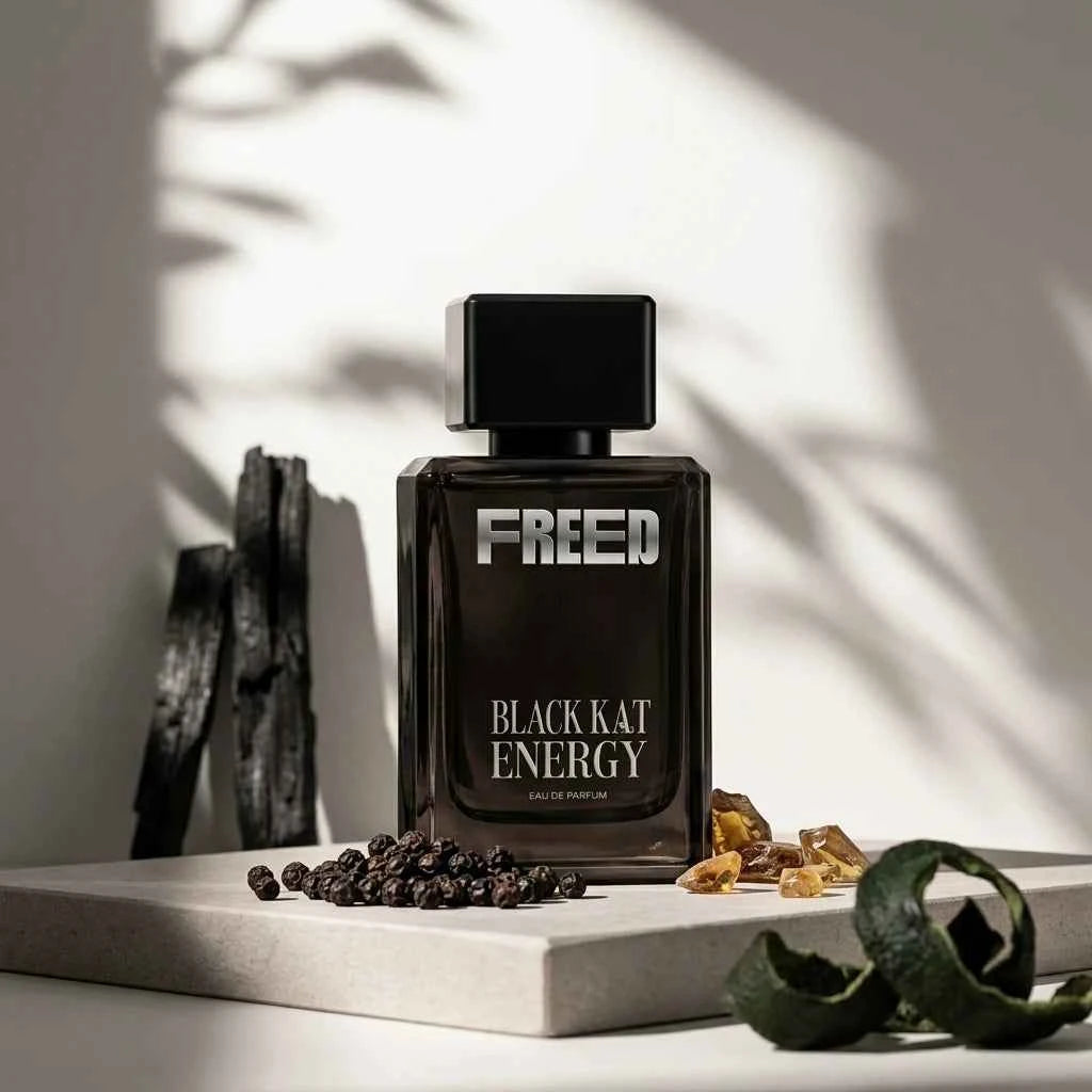 Freed Black Kat Energy Eau De Parfum for Men, Long Lasting Luxury Woody Spicy Perfume