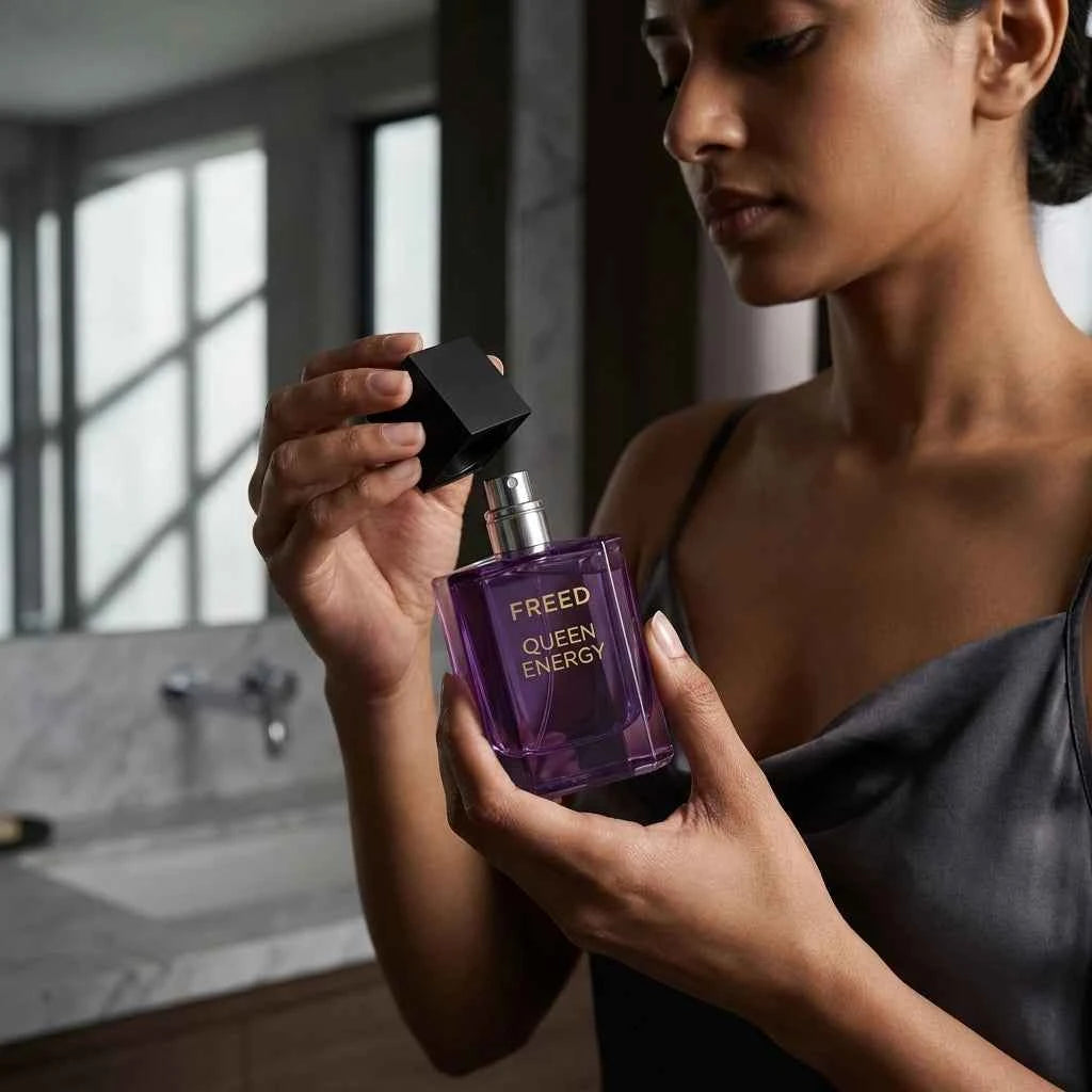 freed queen energy eau de parfum for women, long lasting luxury perfume, floral fruity fragrance