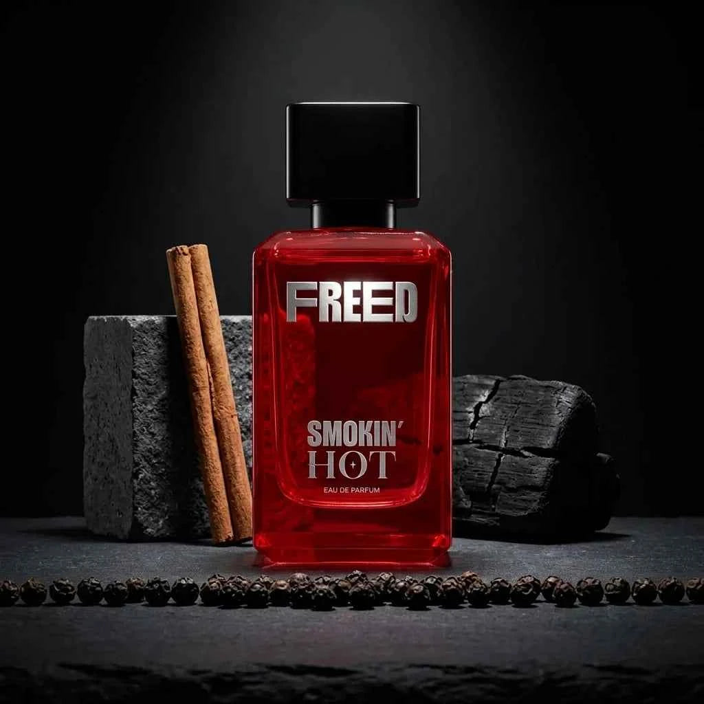 Freed Smokin' Hot Eau De Parfum for Men, Long Lasting Luxury Perfume, Bold Spicy Woody Fragrance