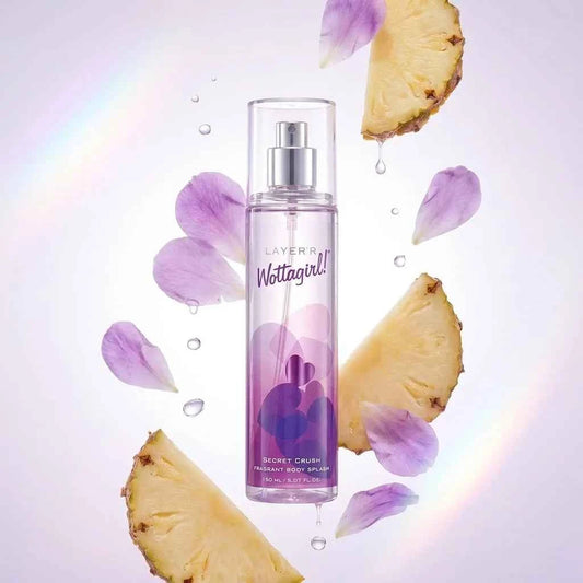 Layer'r Wottagirl Secret Crush Perfumed Body Splash for Women 150ml Long Lasting Fragrance Mist