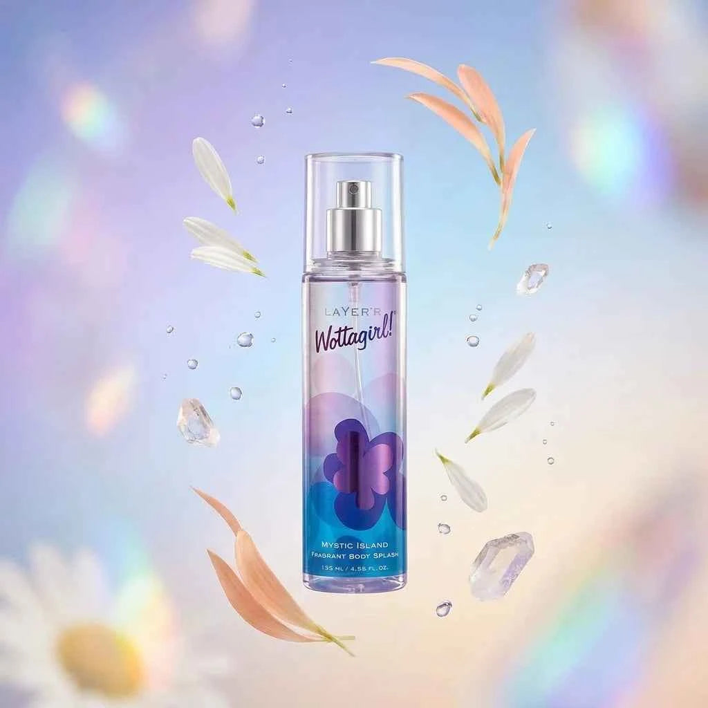 Layer'r Wottagirl Mystic Island Perfumed Body Splash for Women 135ml Long Lasting Fragrance Mist
