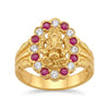 Exquisite Lord Ganesha Gold Plated Ring for Women - A Touch of Divine Elegance