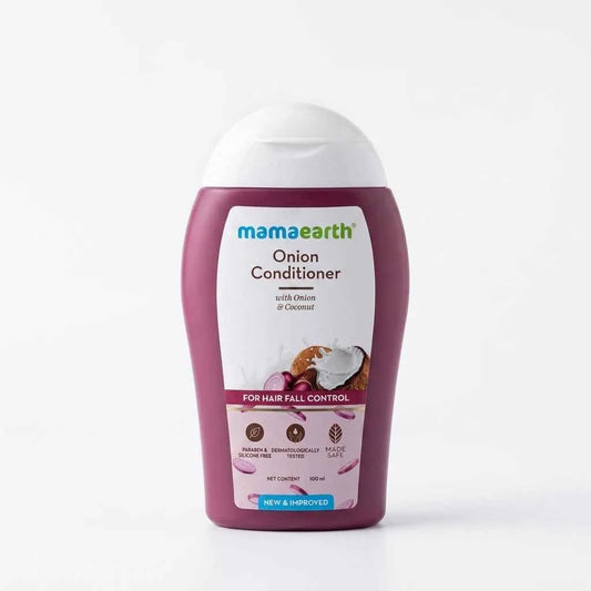 Mamaearth Onion Conditioner 100ml with Onion & Coconut | Hair Fall Control Conditioner for Strong, Smooth & Healthy Hair - GEHNA OFFICIAL