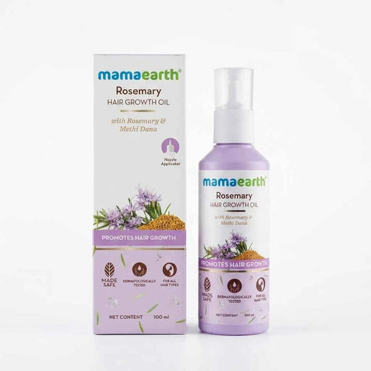 Mamaearth Rosemary Hair Growth Oil 100ml with Rosemary & Methi Dana | Hair Growth Oil for Stronger, Thicker & Healthier Hair - GEHNA OFFICIAL