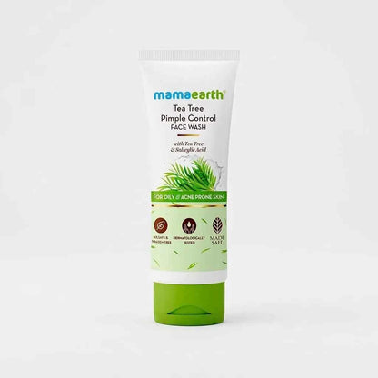 Mamaearth Tea Tree Pimple Control Face Wash 50ml with Tea Tree & Salicylic Acid | Face Wash for Oily & Acne Prone Skin