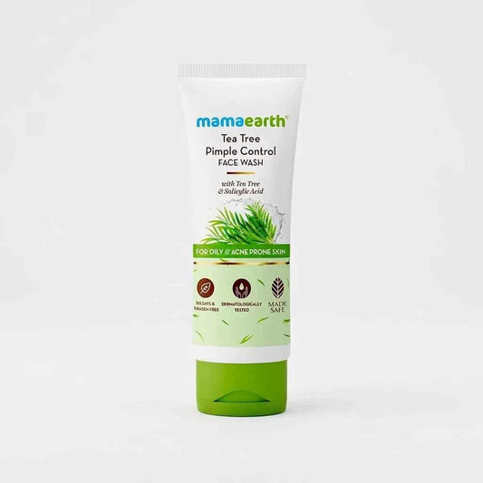 Mamaearth Tea Tree Pimple Control Face Wash 50ml with Tea Tree & Salicylic Acid | Face Wash for Oily & Acne Prone Skin - GEHNA OFFICIAL