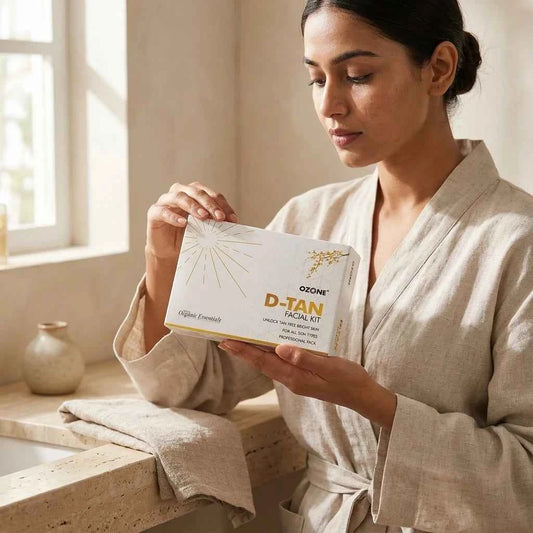 Ozone D Tan Facial Kit for All Skin Types, Professional De Tan Facial Kit for Bright & Radiant Skin - GEHNA OFFICIAL