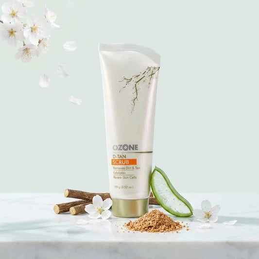 Ozone D Tan Scrub 100g | De Tan Face & Body Scrub for Exfoliating and Brighter Looking Skin - GEHNA OFFICIAL