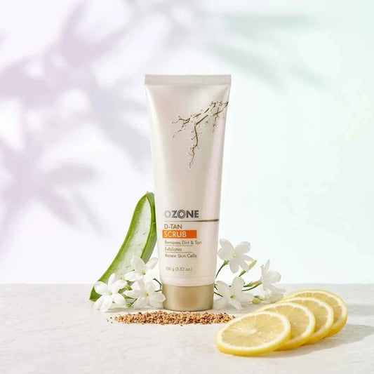Ozone D Tan Scrub 100g | De Tan Face & Body Scrub for Exfoliating and Brighter Looking Skin - GEHNA OFFICIAL