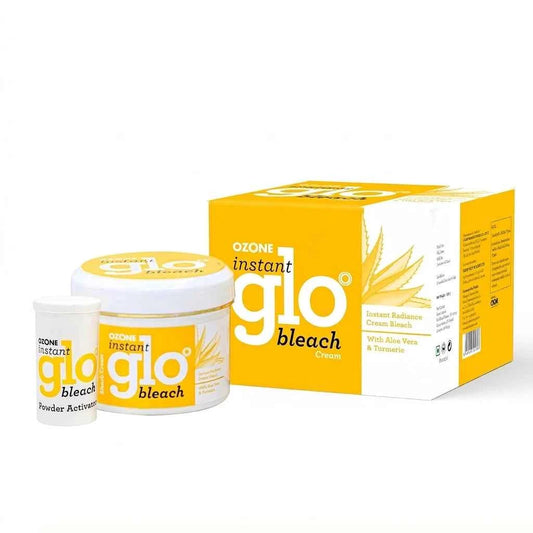 Ozone Instant Glo Bleach Cream with Aloe Vera & Turmeric | Instant Radiance Facial Bleach - GEHNA OFFICIAL