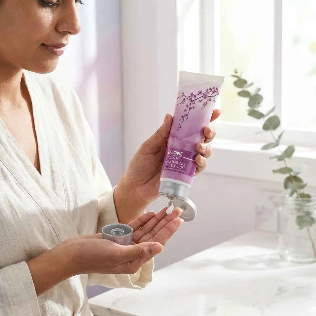 Ozone Youth Restoring Face Wash 100ml | Anti Ageing Face Wash for Youthful, Fresh & Radiant Skin