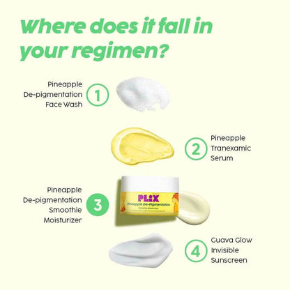 PLIX Pineapple De-Pigmentation Moisturizer – 2% Alpha Arbutin & SymWhite+ (50g) - GEHNA OFFICIAL
