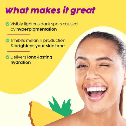 PLIX Pineapple De-Pigmentation Moisturizer – 2% Alpha Arbutin & SymWhite+ (50g) - GEHNA OFFICIAL
