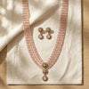 Elevate Your Style with the Pink Beaded Layered Necklace Set for Women