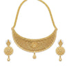 Floral Gold Plated Necklace Set | Elevate Your Elegance with Luxury Wedding Jewellery