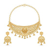 Gold Plated Designer Choker Necklace Set - Luxurious Wedding Jewellery for Women