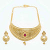 Elevate Your Elegance with the Gold Plated Ruby Choker Necklace Set