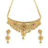 Luxury Gold Plated Ruby Necklace Set - Elevate Your Elegance Effortlessly