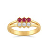 Elevate Your Style with the Ruby Gold Plated Designer Ring for Women