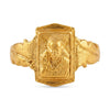 Experience Divine Blessings with the Sai Baba Gold Plated Ring for Men & Women