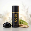 Ugen Ultimate Perfumed Body Spray for Men 150ml Long Lasting Freshness